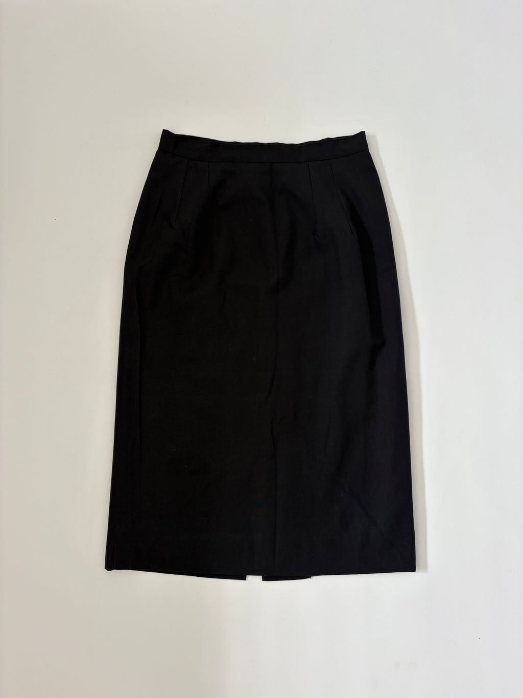 756 / Vintage Black Pencil Skirt
