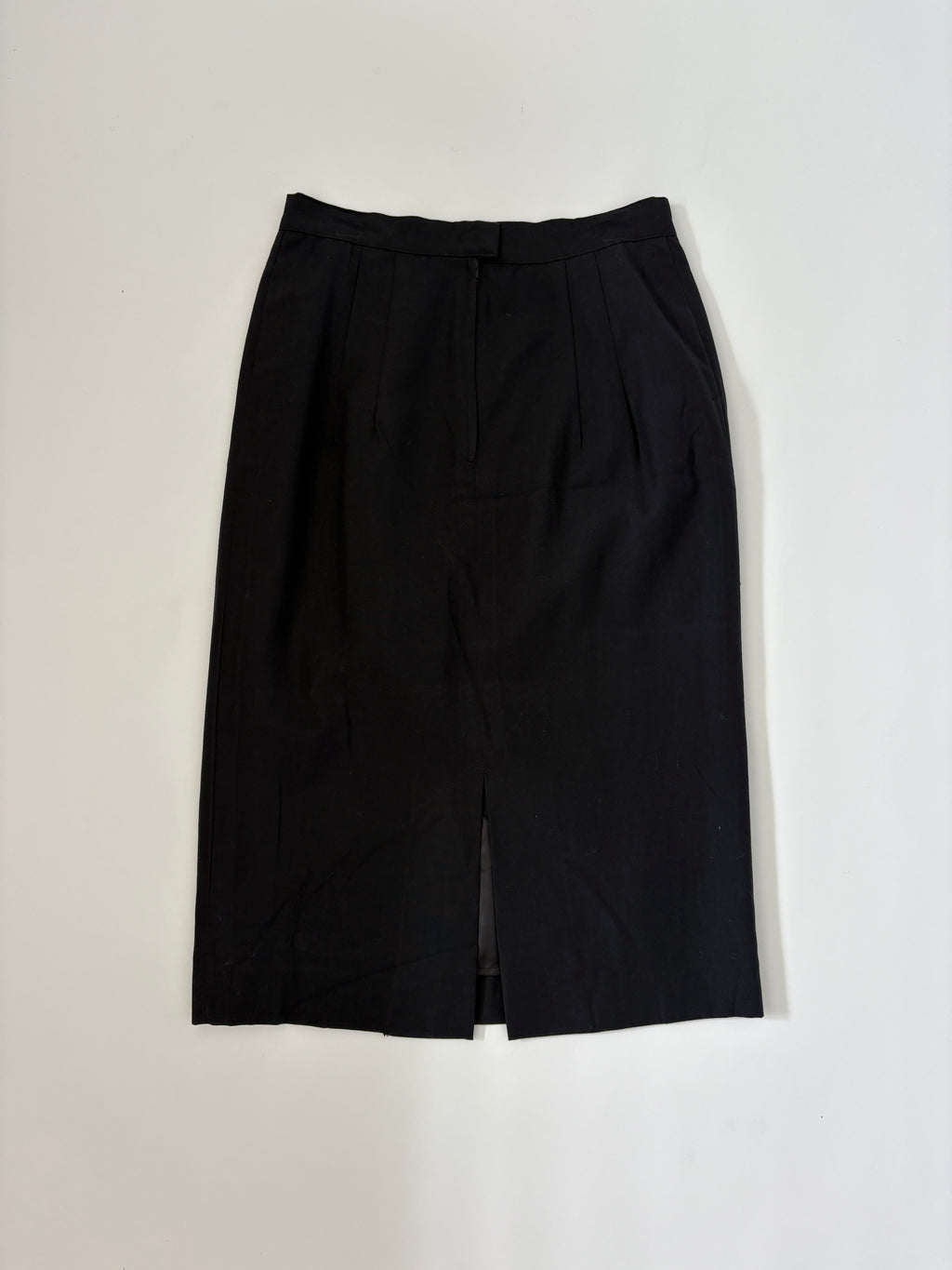 756 / Vintage Black Pencil Skirt