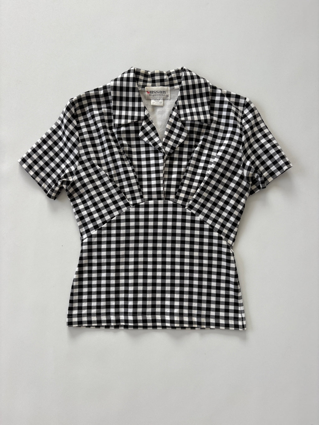 762 / Vintage Gingham Top