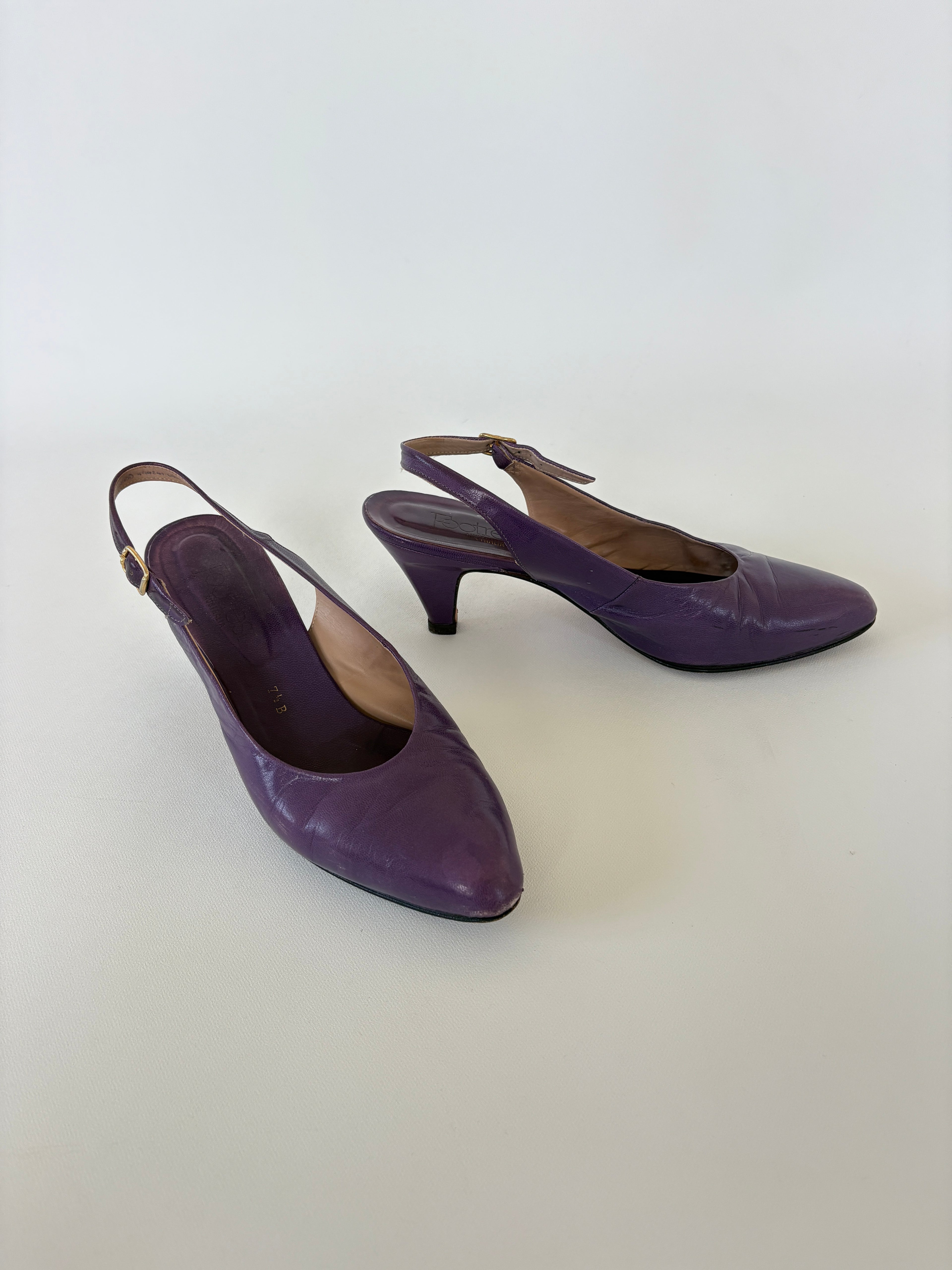 768 / Vintage Purple Heels w/ Original Box