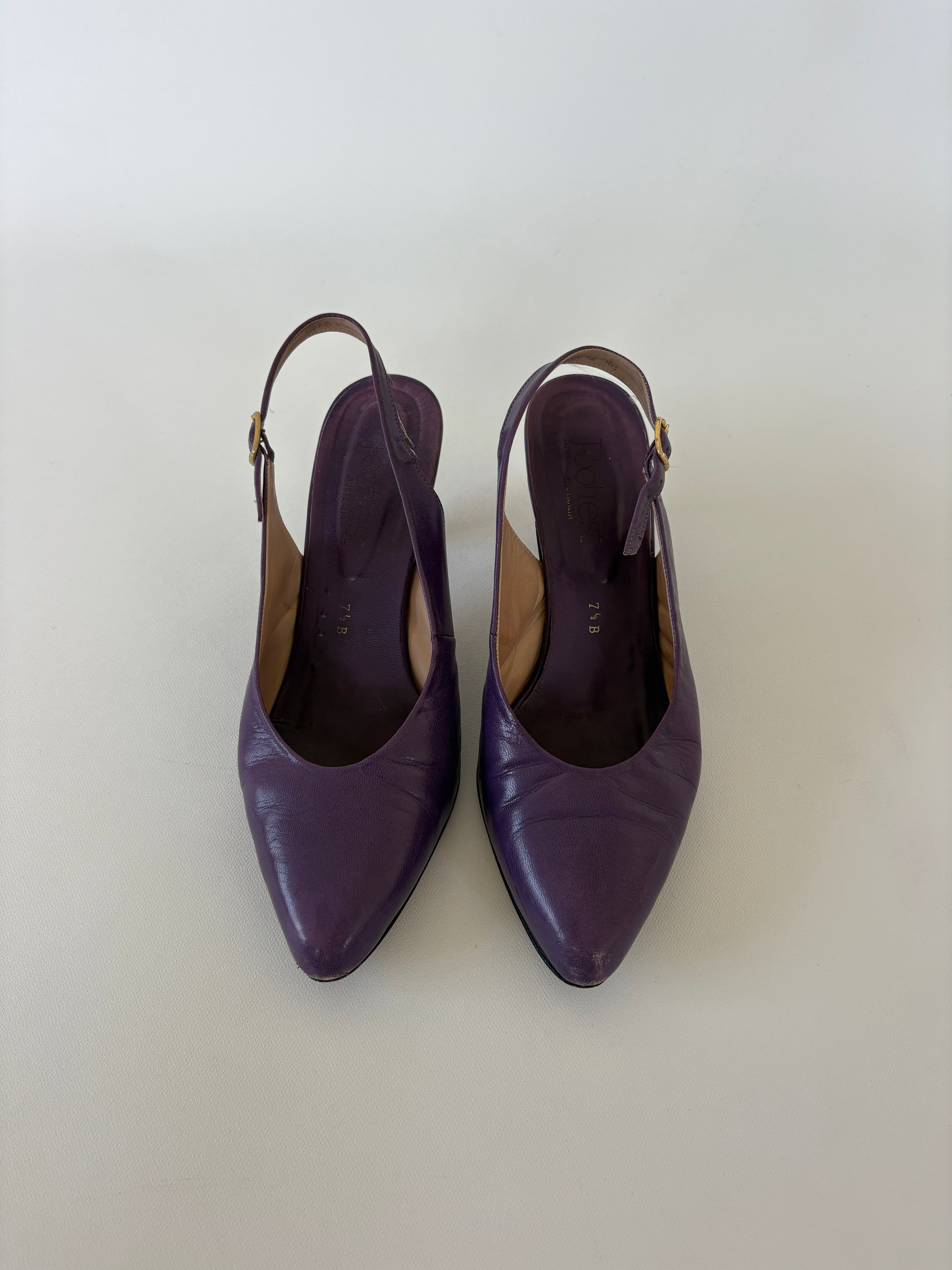 768 / Vintage Purple Heels w/ Original Box