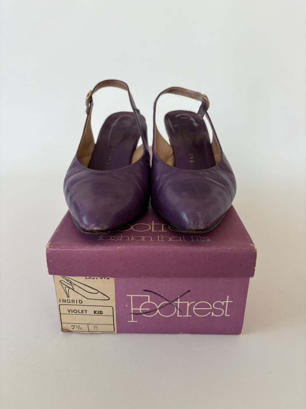 768 / Vintage Purple Heels w/ Original Box