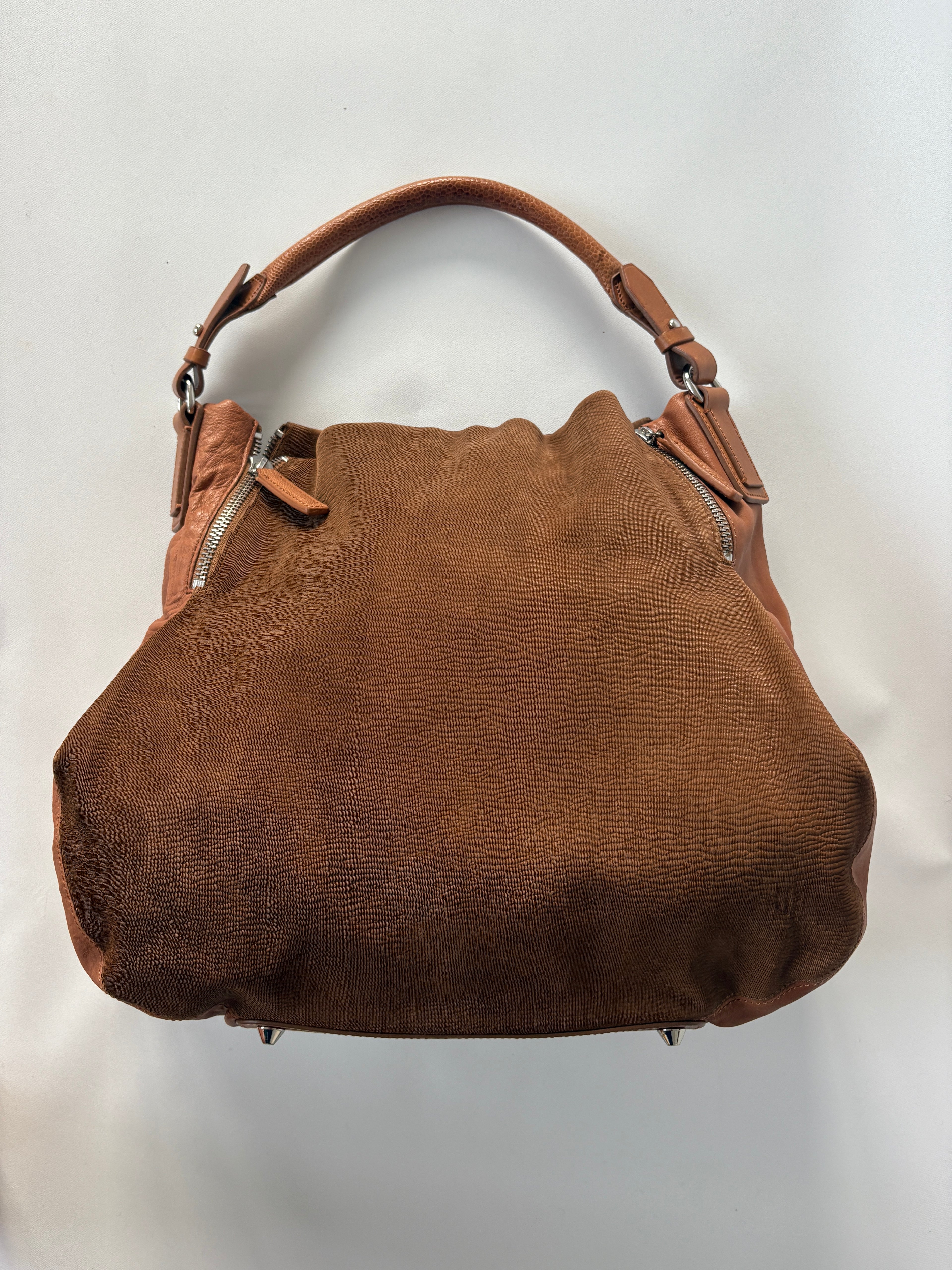 806 / Scanlan Theodore Brown Suede Hobo Bag