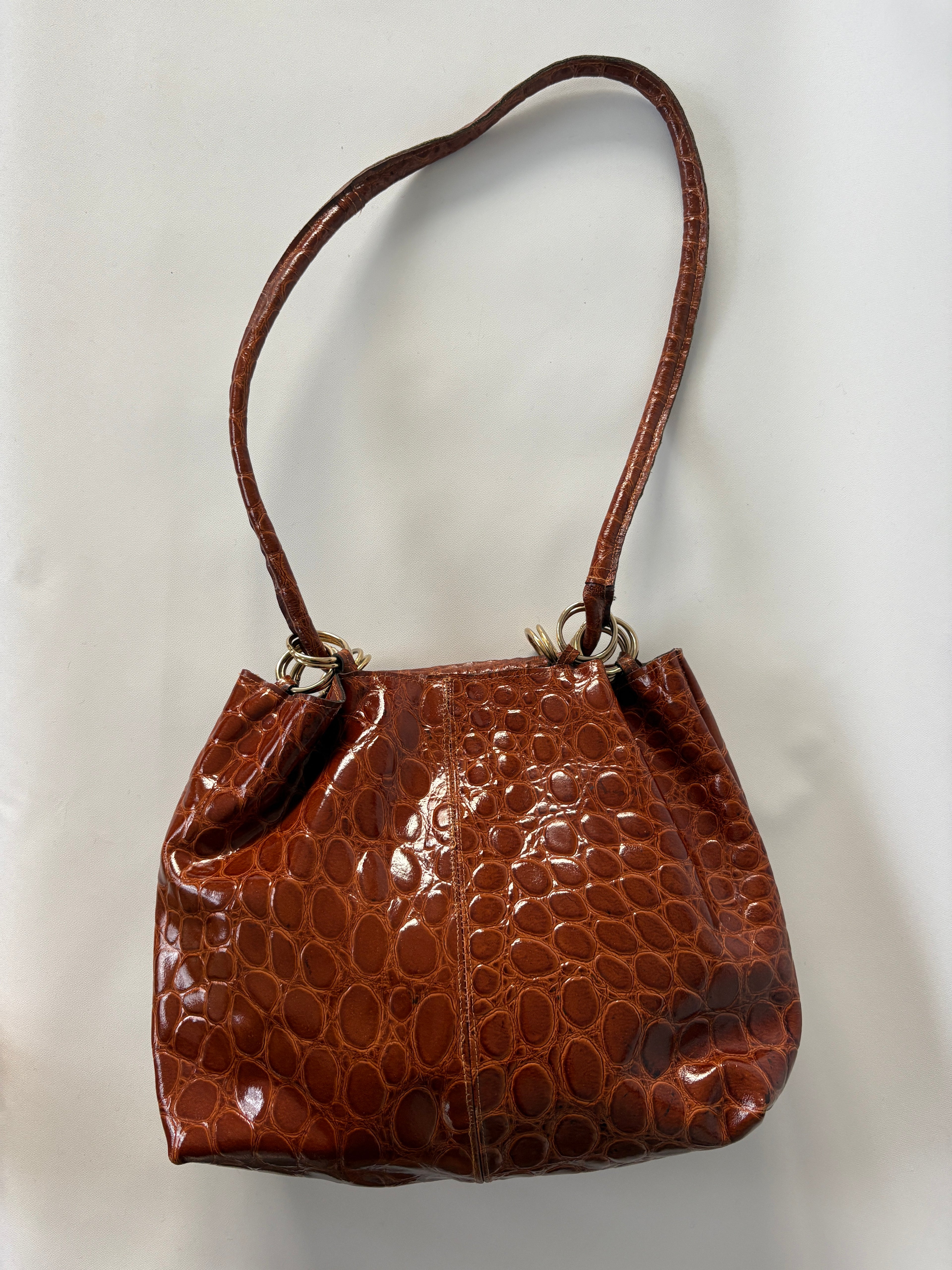 906 / Vintage Brown Dual Strap Bag