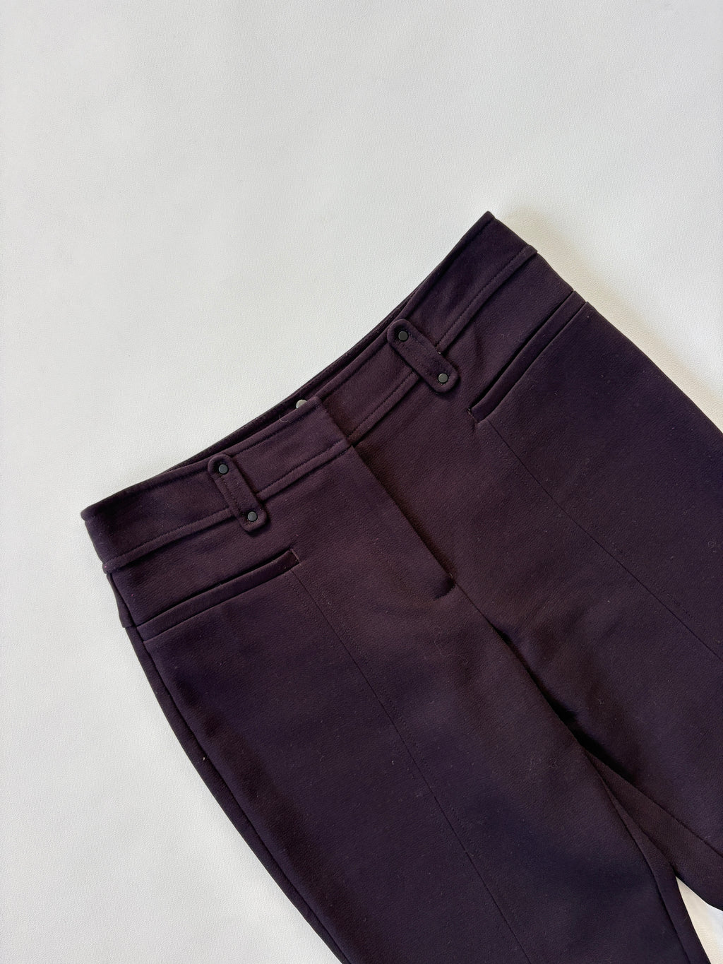 972 / Purple Flare Pants w/ Button Details