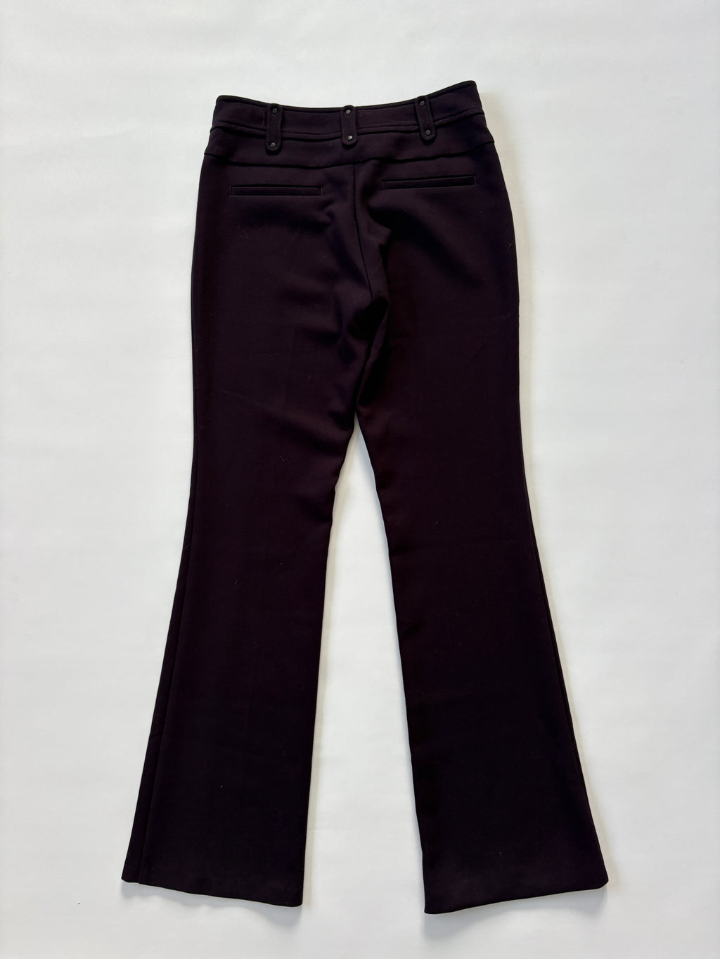 972 / Purple Flare Pants w/ Button Details