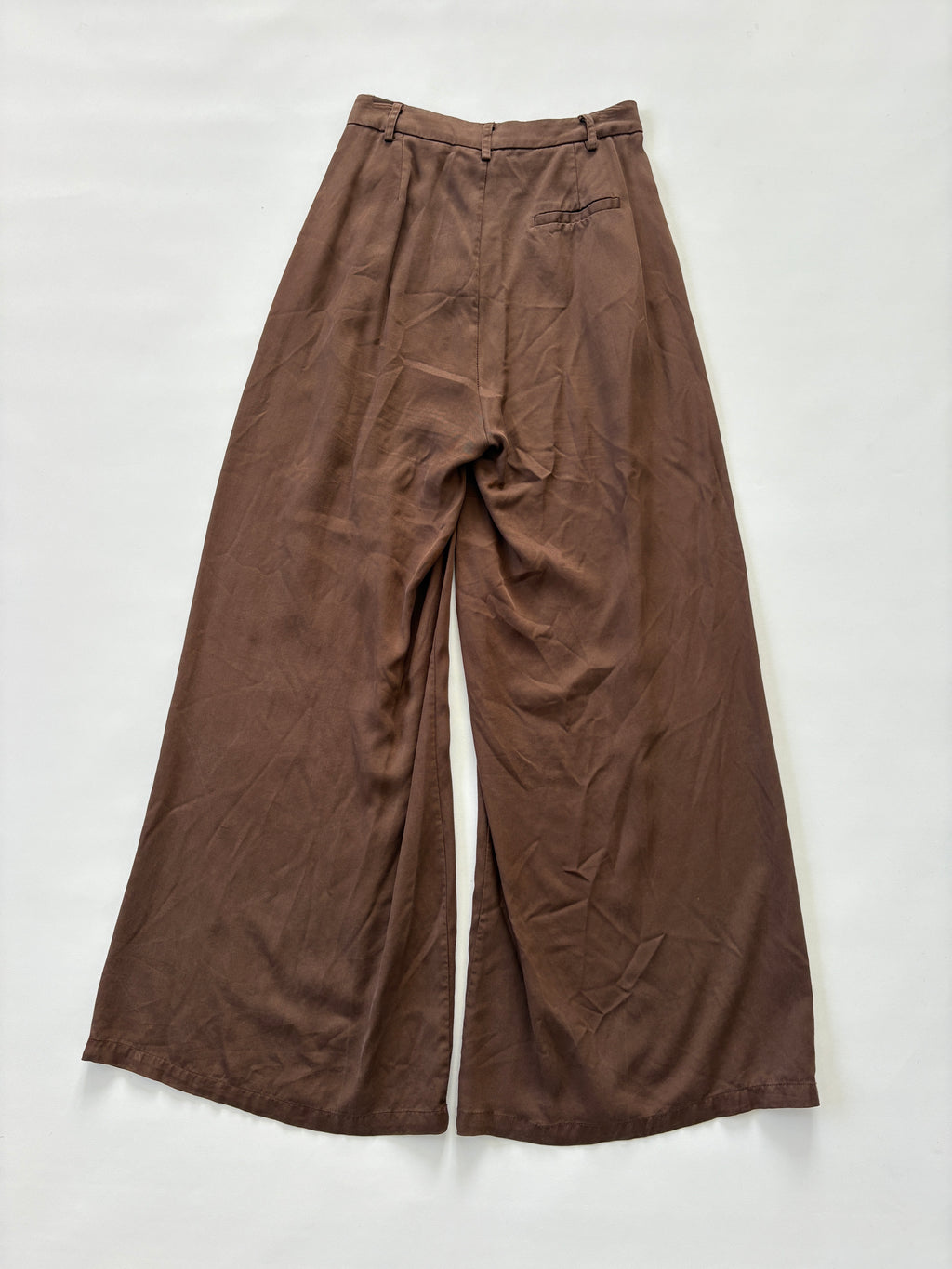 981 / Brown Dissh Wide Leg Linen Pants