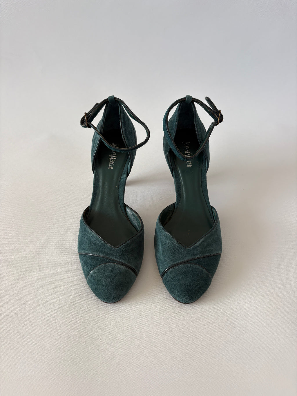 994 / Vintage Joanna Mercer Green Suede Heels