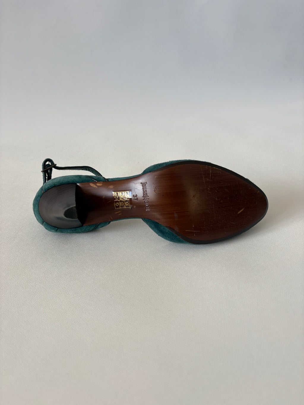 994 / Vintage Joanna Mercer Green Suede Heels