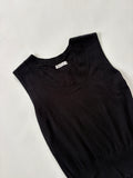 🔒941 / Black Scoop Neck Sweater Vest