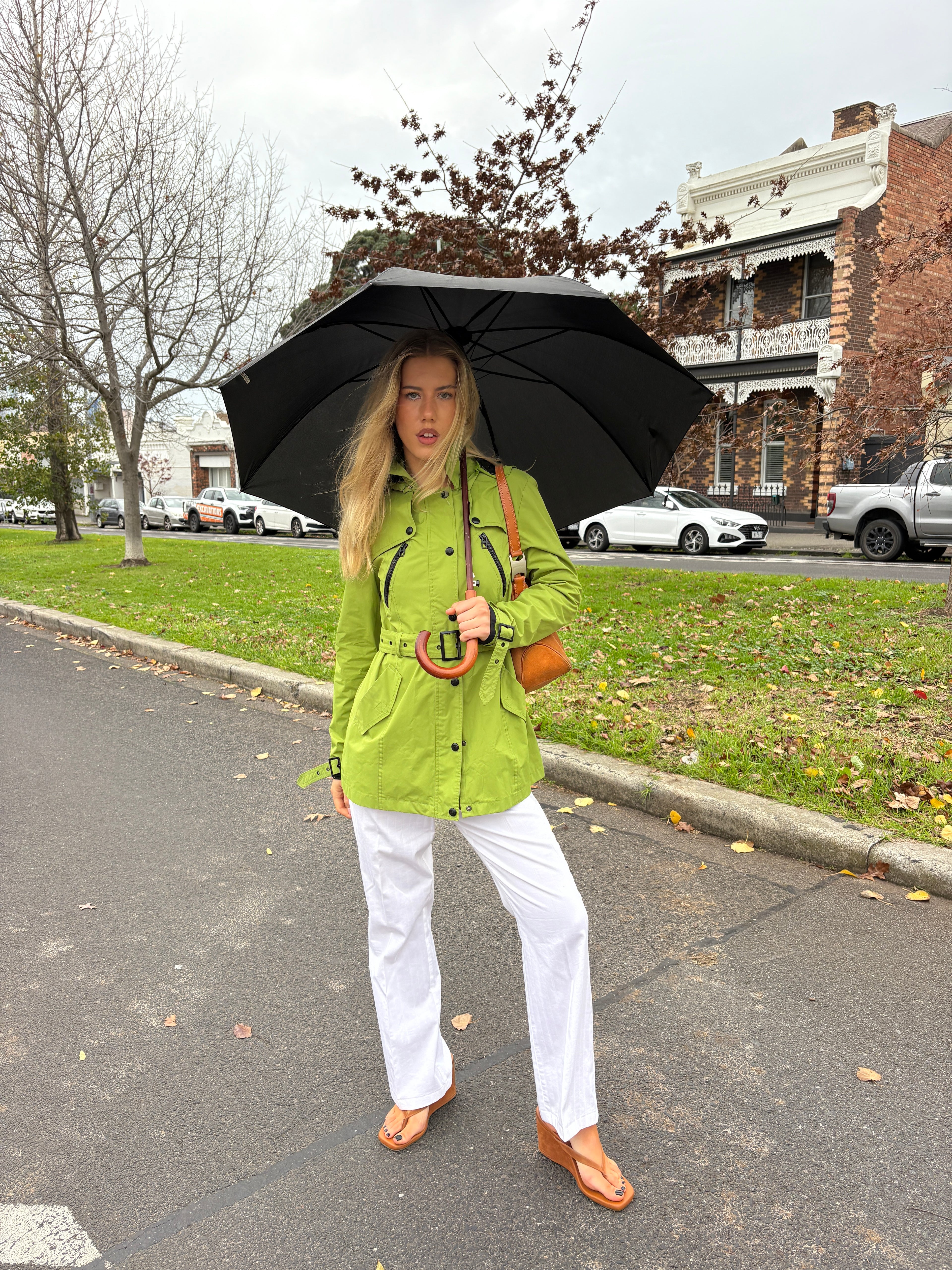 328 / Green Miss Sixy Raincoat