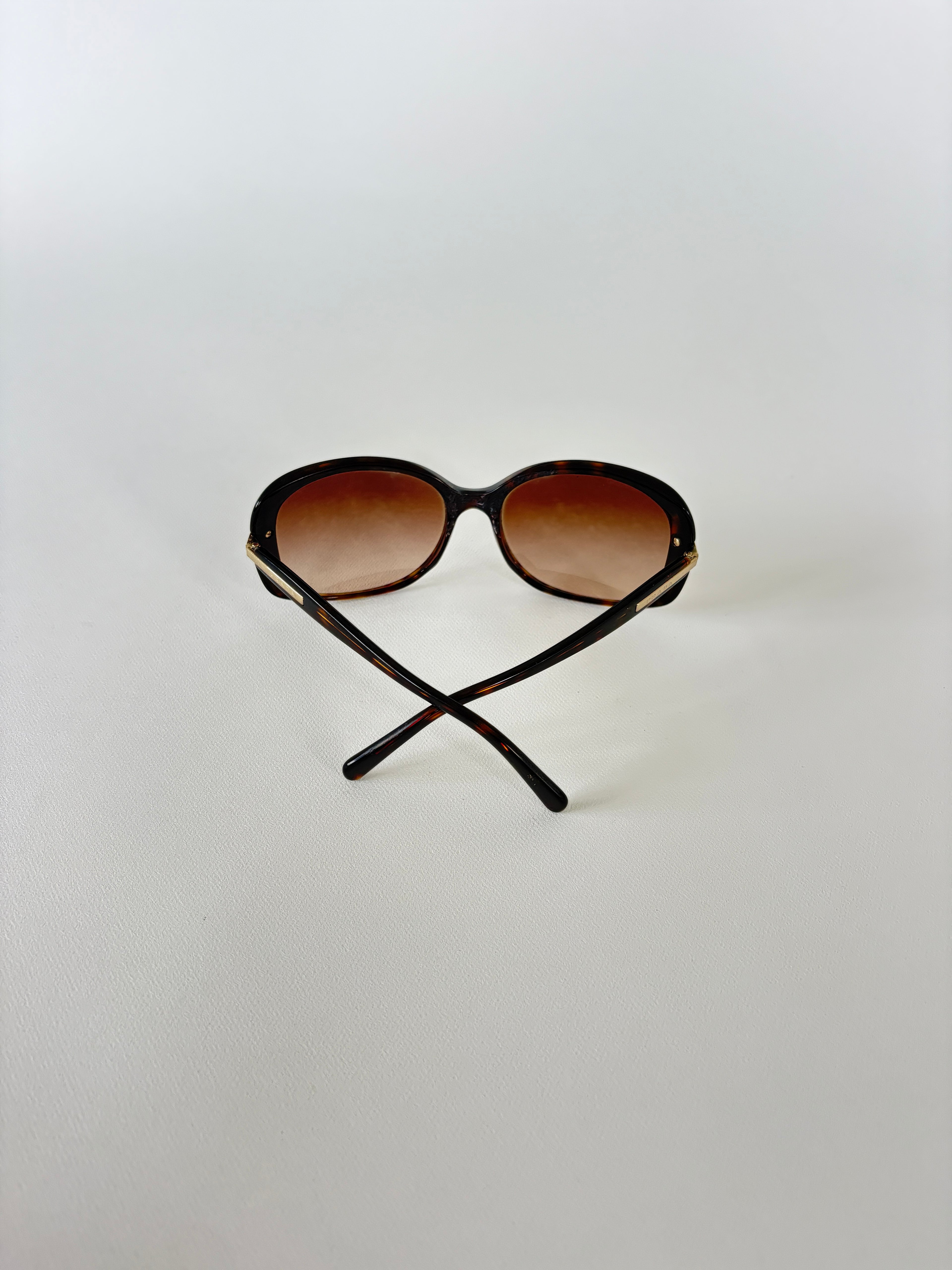 1238 / Brown Prada Round Sunglasses