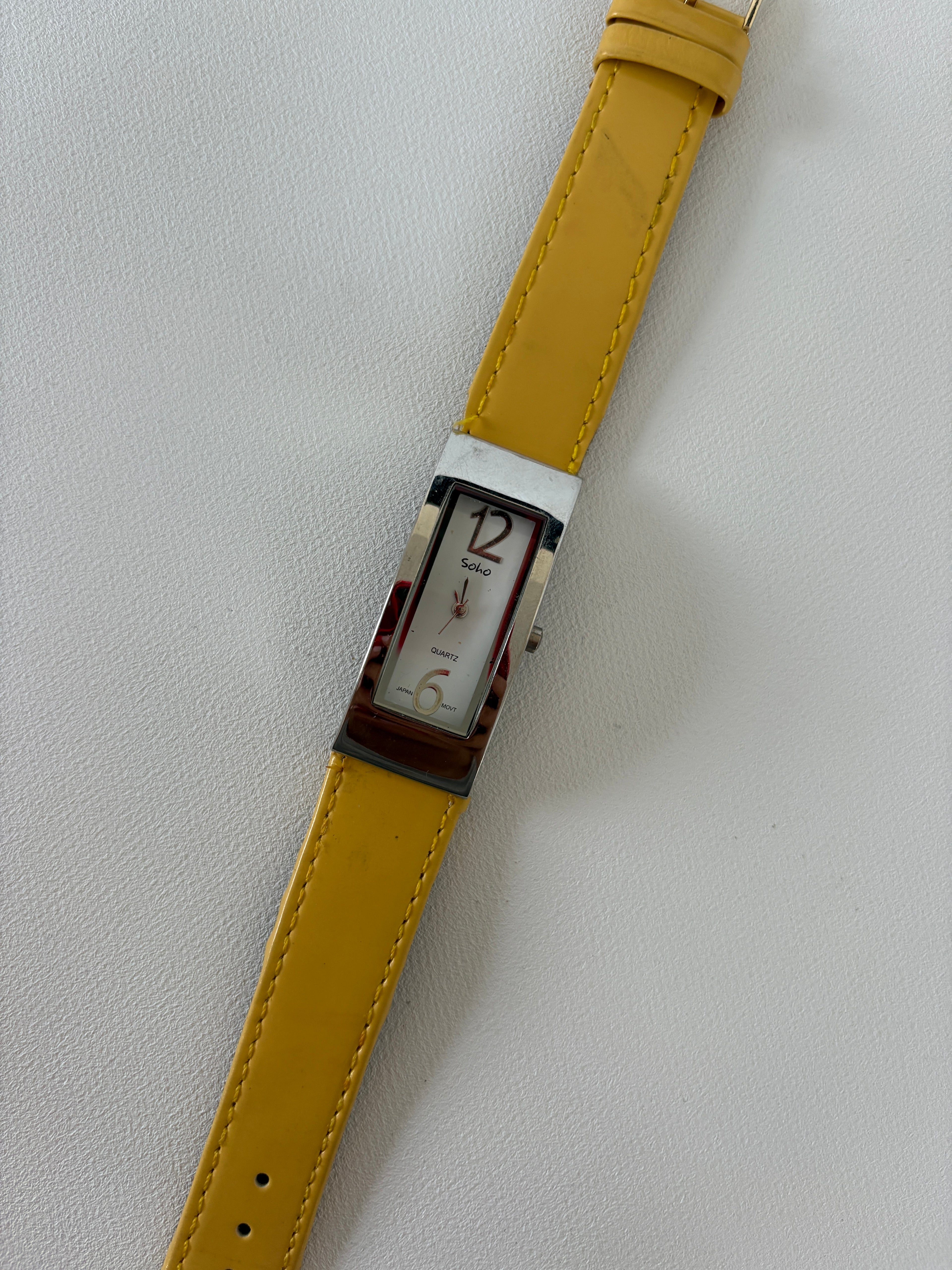 1248 / Yellow Rectangle Watch