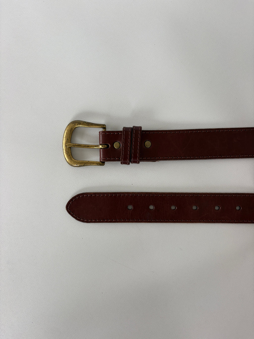 1378 / Brown Belt w/ Gold Hardware
