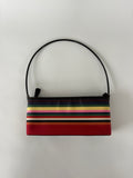 🔒1262 / Vintage Multi Colour Striped Shoulder Bag