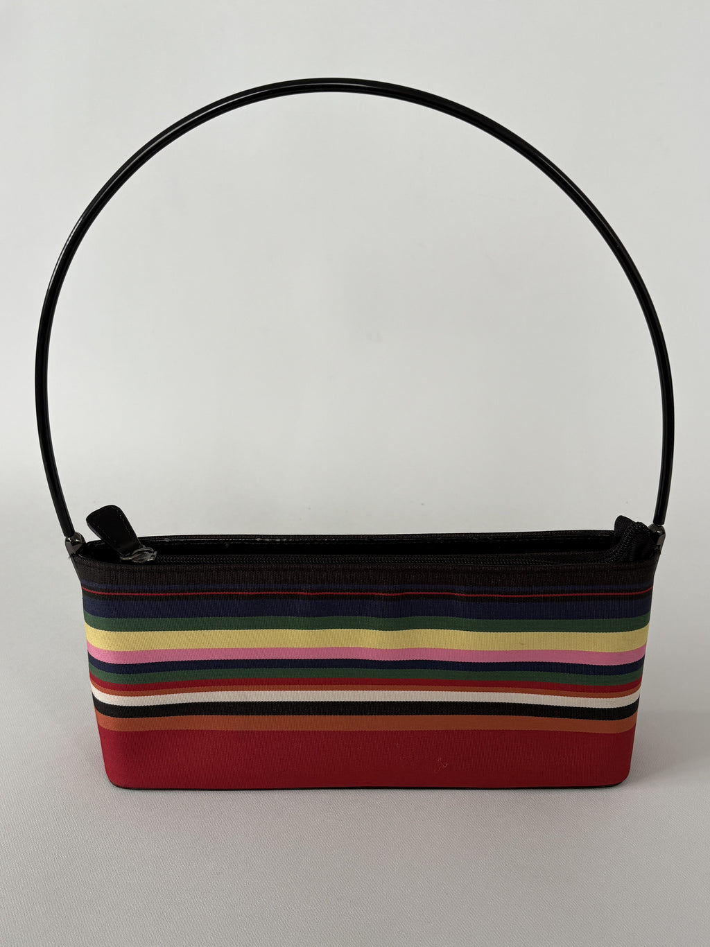 🔒1262 / Vintage Multi Colour Striped Shoulder Bag
