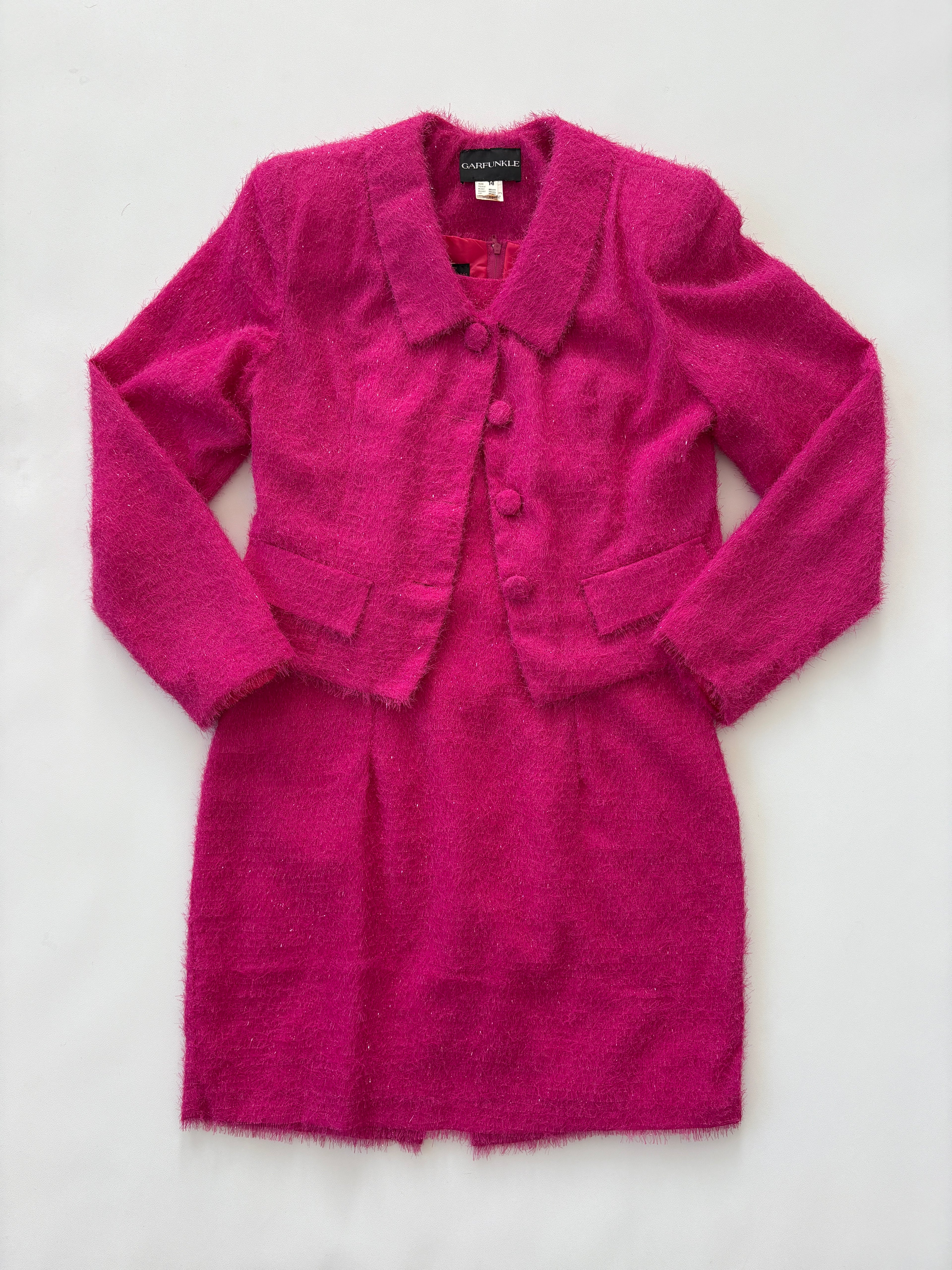 735 / Vintage Garfunkle Sparkly Pink Set